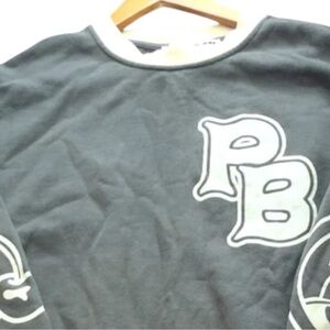 Playboy x‎ PacSun Sweatshirt Men L Gray Beige Logo Cherry Crewneck Streetwear